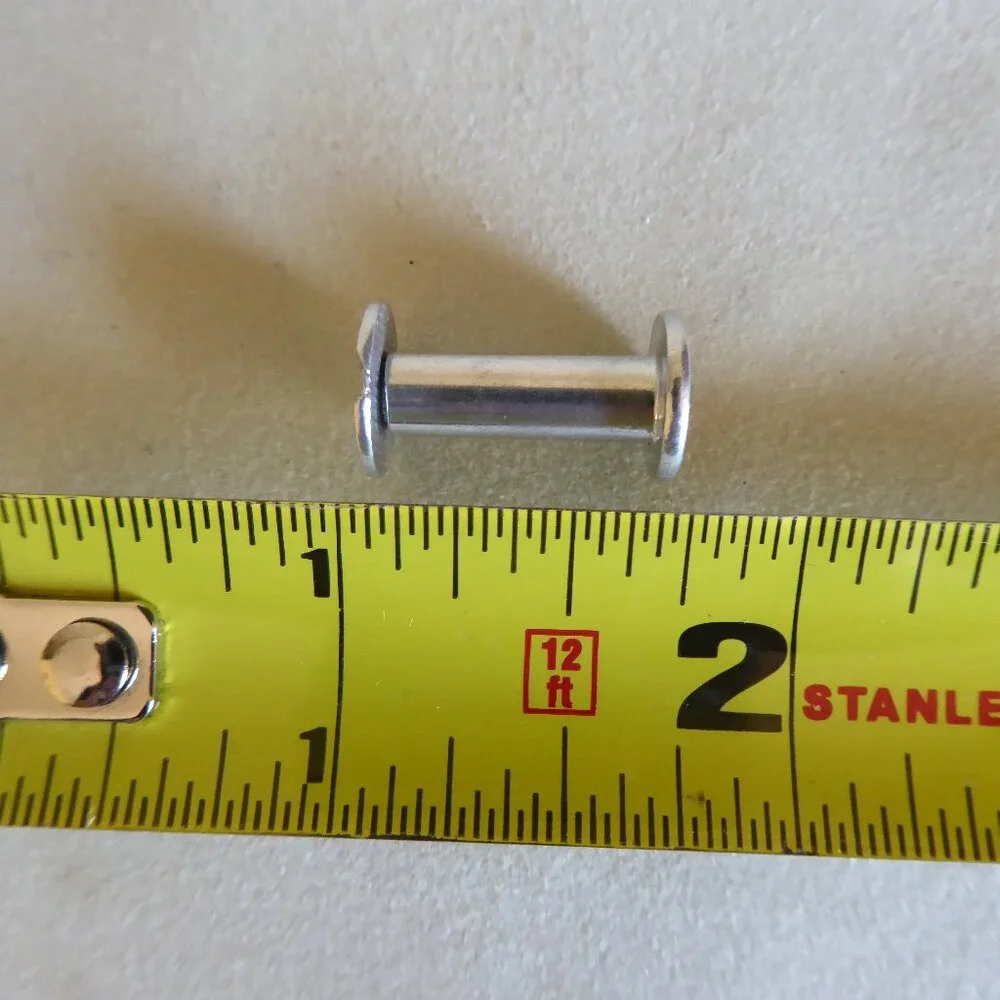NEW .5” ALUMINUM POST SCREW BOOK BINDING HOLE PUNCH BINDERY POSTS 40 SETS